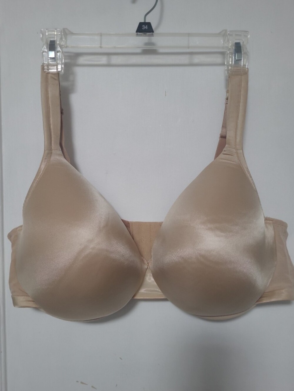 Cacique Satin Nude Snooth Lightly Lined Full Coverage Bra 44D